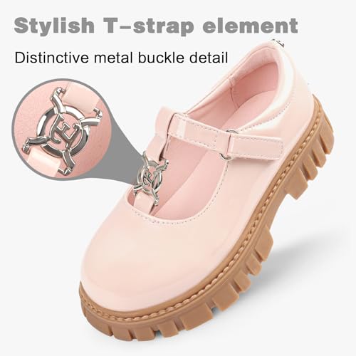 Image of Wulubaba Toddler Girl Dress Shoes Bow Black Dress School Shoes Princess Mary Jane for Toddler /Little Girl