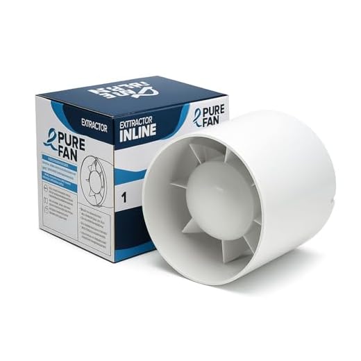 Weedness Mini Lüfter 137 m³/h 100 mm Anschluss - Rohrlüfter Abluftventilator Rohrventilator Grow Lüfter Abluft Growzelt Lüfter Growbox Axiallüfter