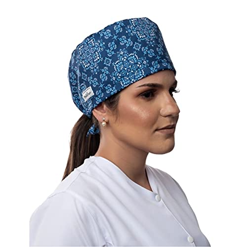 Gorro Cirúrgico Touca Medicina Enfermagem Dentista Bandana Azul