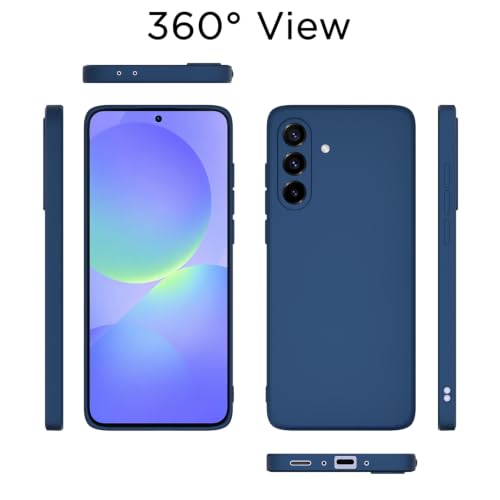 Image of Outlouders Back Cover for Samsung Galaxy A36 5G | Camera Protection | Durable Soft Matte Silicone Bumper Case (Blue)