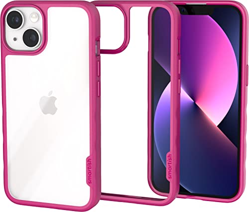 Image of Smartish iPhone 14 Slim Case - Gripmunk - [Lightweight + Protective] Thin Grip Cover - Pinking Clearly