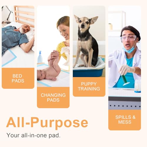 Image of Pee Pads for Dogs 31 inchX55 inch Dog Pads Extra Large 100count,XXXXL Puppy Pee Pads Leak-Proof & Super Absorbent Pet Dog Pee Pads,Thicken Disposable Potty Pads Puppy Training Pads for Cats Rabbits