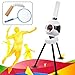 Qiucenmium Badminton Serve Machine, Automatic Badminton Pitching Machine 110V, Badminton Training Machine with Fixed-Point Serve, Automatic Falling Ball for Indoor & Outdoor Training