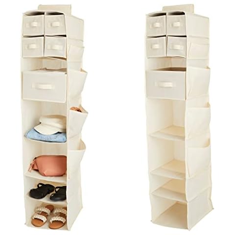 Juvale 2-Pack Hanging Closet Organizer Cover