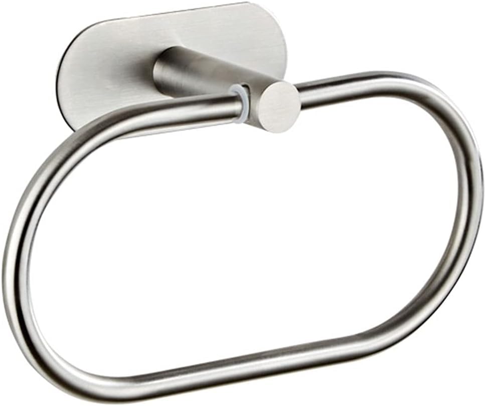 Toallero Cepillado, Toallero de Acero Inoxidable, Toallero de Baño Inoxidable, Toallero de Pared para Montaje en Pared De Toallero (Plateado-B)