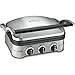 Cuisinart 5-in-1 Grill Griddler Panini Maker Bundle with Waffle Attachment (GR-4N) - Includes Grill and Waffle Plates