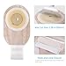 KONWEDA Ostomy Bags, One Piece Drainable Pouches for Colostomy Ileostomy Stoma Care, Cut-to-Fit (Pack of 10)