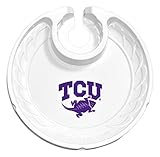 NCAA TCU Horned Frogs Fanplates, White, One Size