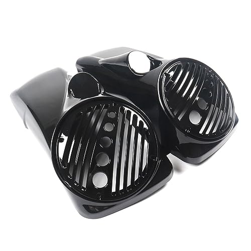 8" Speaker Lids w/Tweeter Port para Harley Touring 1994-2013 miniatura 3