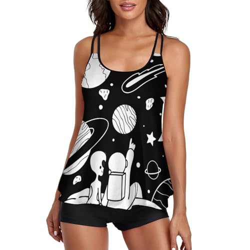 Maillot de bain tankini ensembles bikini avec short de garçon femme