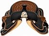 Set de silla vaquera Western para sendero, sintética ligera con arreos y sudadera de 10-18 pulgadas | Set de silla vaquera con arreos y sudadera a juego, diseñado para montar cómodamente en pony, jóvenes y adultos. 8