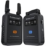 Lemorele Wireless HDMI Transmitter and Receiver - 656FT/200M,1080P@60Hz Low Latency(50ms)Wireless Video Transmission,1TX Up to 4RX,TuTuPlay App Preview,Plug & Play for Filmmakers,Live Streaming(Black)