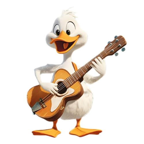 Vinilo decorativo de pared Patito guitarrista