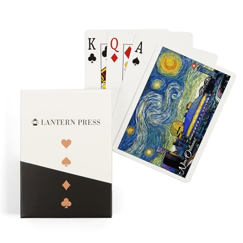 Lantern Press New Orleans, Louisiana, Naipes Póker 52 cartas