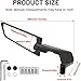 XINGWU Large Motorcycle Wing Mirrors Stealth Mirror Adjustable Rearview Side Mirror for Z650 Z900 Z1000 Duke 390 790 1290 MT07 MT09 S1000 Street Bike