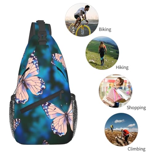 Bolso cruzado deportivo negro para hombre y mujer miniatura 6