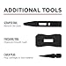 Newborn Octogun 930-GTD Drip-Free Caulking Gun - Gator Trigger Grip | Fits 1/10 Gallon Cartridge |10:1 Thrust Ratio | Smooth Hex Rod Cradle with Built-in Smoother Tool | Scraper & Plug Included