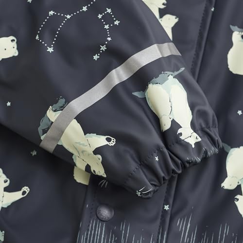 CeLaVi Kids Rain and Snow Suit for Boys Girls with Detachable Hood, Waterproof Raincoat and Pants - Ideal for Rain and Snow4