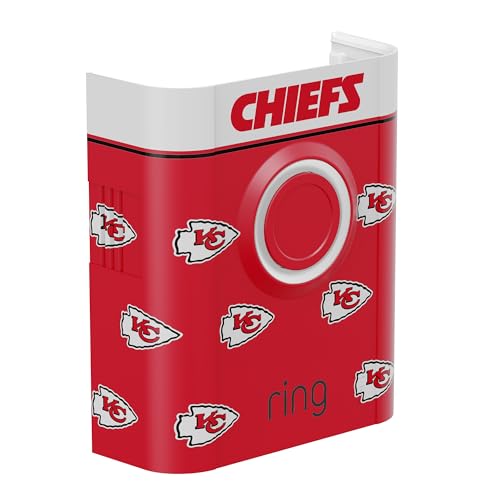 Image of All-New Limited Edition, Official NFL Faceplate for Ring Doorbells - Video Doorbell 3, Video Doorbell 3 Plus, Video Doorbell 4, Battery Doorbell Plus, and Battery Doorbell Pro | Kansas City Chiefs