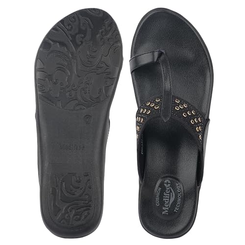 Image of Medifeet Women's Studded Toe-Ring Sandals