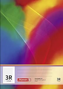 Brunnen 104490323 Schulheft A4 (16 Blatt, liniert, mit Rand, Klasse 3)