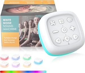 eSynic White Noise Machine Einschlafhilfe mit Nachtlicht