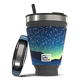 HYDAWAY 16oz Collapsible Tumbler - BPA-Free, Reusable Silicone Cup with Lid & Insulating Sleeve - Perfect for Coffee, Travel, and Everyday Use