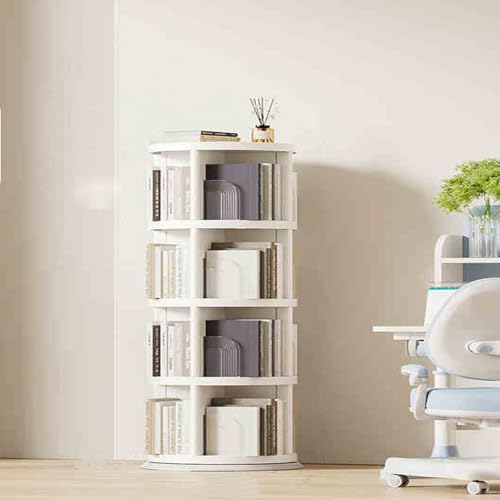 Estantería giratoria para ahorrar espacio en habitaciones con libros 2