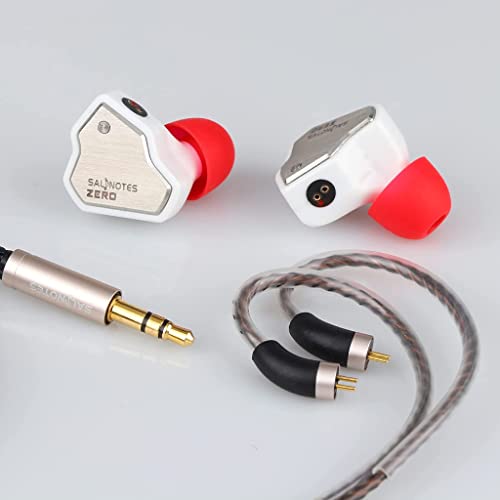 Image of Concept Kart 7Hz Salnotes Zero Wired Iem Earphone, 10Mm Dynamic Driver|Metal Composite Diaphragm|Noise Isolation|In Ear Monitor Earbuds With Detachable Ofc Cable (White, 3.5Mm With Mic)