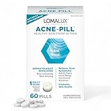 Loma Lux Acne Pills – Skin Clearing Support with 5 Natural Minerals Zinc & Sulfur – Dermatologist Developed Oral Hormonal Acne Treatment Supplement for Face & Body – Helps Prevent All Acne, Oily Skin