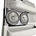 Dual 6.50 in Speaker Pods Compatible with The Rear Door of a 04-08 Ford F-150 Crew Cab - White with Grained Textured Finish