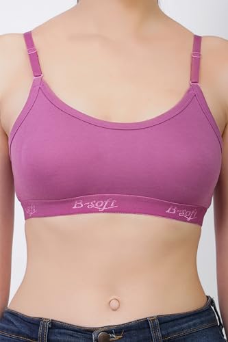 Image of Medium Impact Sports Bra for Women | Daily Use | Non-Wired | Non-Padded | Seamless Bra | Full Coverage | Suitable for Gym,Yoga,Workout