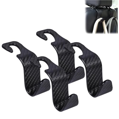 Woniyal 4 Pezzi Gancio Doppio per Sedile, per Mercedes Benz GLC X254 2022-2025 Gancio Organizer per seggiolino Auto Sedile Posteriore Accessori Auto