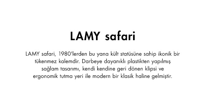 LAMY SAFARI 2023 OZEL URETIM RENGI AQUASKY TUKENMEZ KALEM