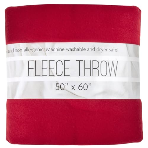 Best Couch Material for Allergies: Hypoallergenic Fabrics for Healthy Homes 4 50x60 Throw Blankets, Ultra Soft Hypoallergenic Fleece Fall Throw Blanket for Livingroom, Couch, Chair, Bed, Red