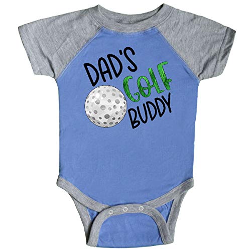 inktastic Dad's Golf Buddy with Infant Creeper Newborn Blue and Heather 3ac6a