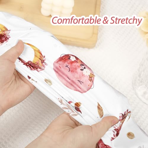 Baby Nursing Pillow Cover, Removeable Breastfeeding Pillow Slipcover, Nursing Pillow Case for Newborn Boys Girls, Soft Fabric Fits Snug On Infant, Washable & Breathable, Moon Star