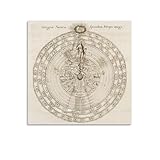 Alchemist Robert Fludd - The Great Chain Of Being - As Above So Below Poster for Room Aesthetics Canvas Wall Art Poster And Print 12x12inch(30x30cm)