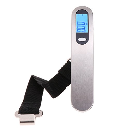 Preisvergleich Produktbild Bogji - 50kg Tragbare Mini-Waage Gewicht Gepäckwaage LCD-Digital-Reise-Hängewaage