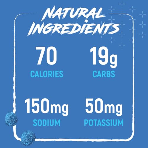 Image of Sour Energy Chews, Blue Raspberry Blast Electrolyte Energy Gummies, Sour Candy Flavored Alternative to Running Gels, Vegan, Gluten Free & Caffeine Free | 12 Packs, 144 Gummies