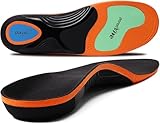 Plantar Fasciitis Insoles, Arch Support Inserts Women for Men with Absorb Shock, TPU Work Boot Athletic Orthotic Shoe Inserts Pain Relief for Everyday Use, Trim to USE (S(Men 5.5-6.5/Women 7.5-8.5))