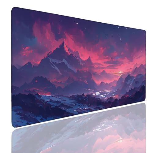 Tapis souris gamer large antidérapante et étanche épais de 4mm pour optimiser la glisse