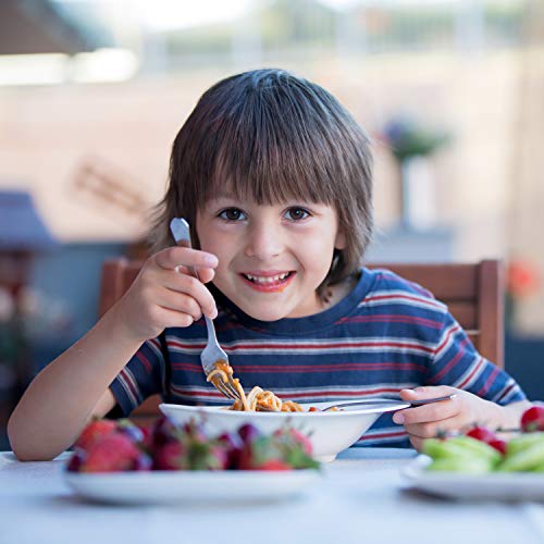 Image of CHILLOUT LIFE Stainless Steel Kids Silverware Set 12 Pieces - Child and Toddler Safe Flatware - Kids Utensil Set - Metal Kids Cutlery Set (Includes 6 Small Kids Spoons & Kids 6 Forks)