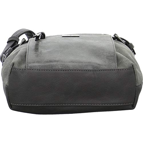 TOM TAILOR Juna Damen Umhängetasche Crossbody Bag Klein Grau