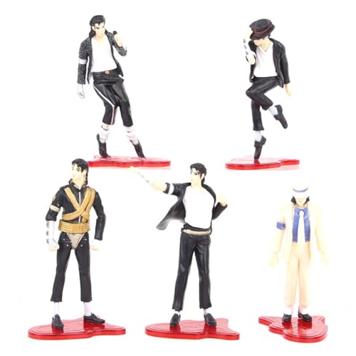 Lot de 5 Figurines de Dessin animé Michael Jackson, modèle à Collectionner, Jouets, Figurines en PVC, Ornements de Bureau, modèle à Collectionner pour Fans - Les Beatles, Paul McCartney, John Lennon, RIngo Starr, George Harrison Lot de 5 Figurines de Dessin animé Michael Jackson, modèle à Collectionner, Jouets, Figurines en PVC, Ornements de Bureau, modèle à Collectionner pour Fans