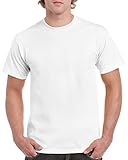 Gildan 5.4 oz Cotton T-Shirt (5000) Tee X-Large White