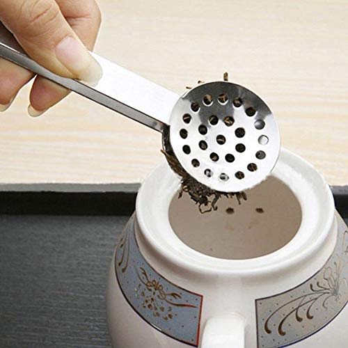 Lasenersm 1 Piece Stainless Steel Tea Bag Tongs Tea Tongs Strainer Tea Bag Squeezer Strainer Tea Tongs Grip Tea Bag Spoon Squeezer Tea Squeezer Tongs Strainer With Handle thumb #2