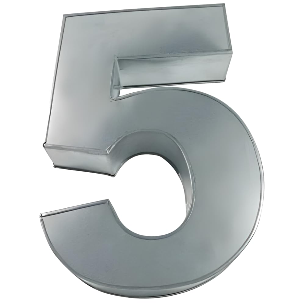 AmeriTins® Small Number Five Shape Cake Pans L10 - W8 - H2.5