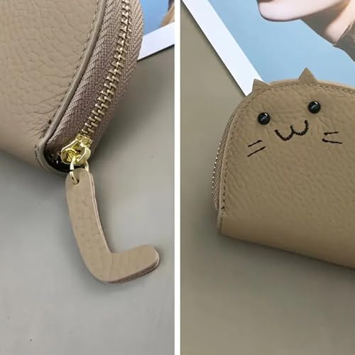 Women's Cat Shaped Wallet Faux Leather Multi-slot Card Holder with ID Window & Coin Pocket3