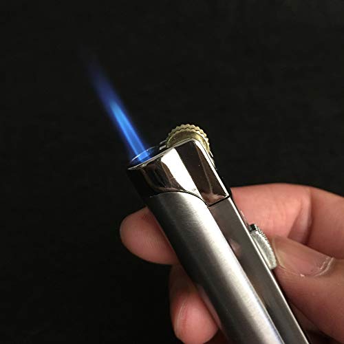 Encendedor antorcha a prueba de viento 2 unidades plateado miniatura 4
